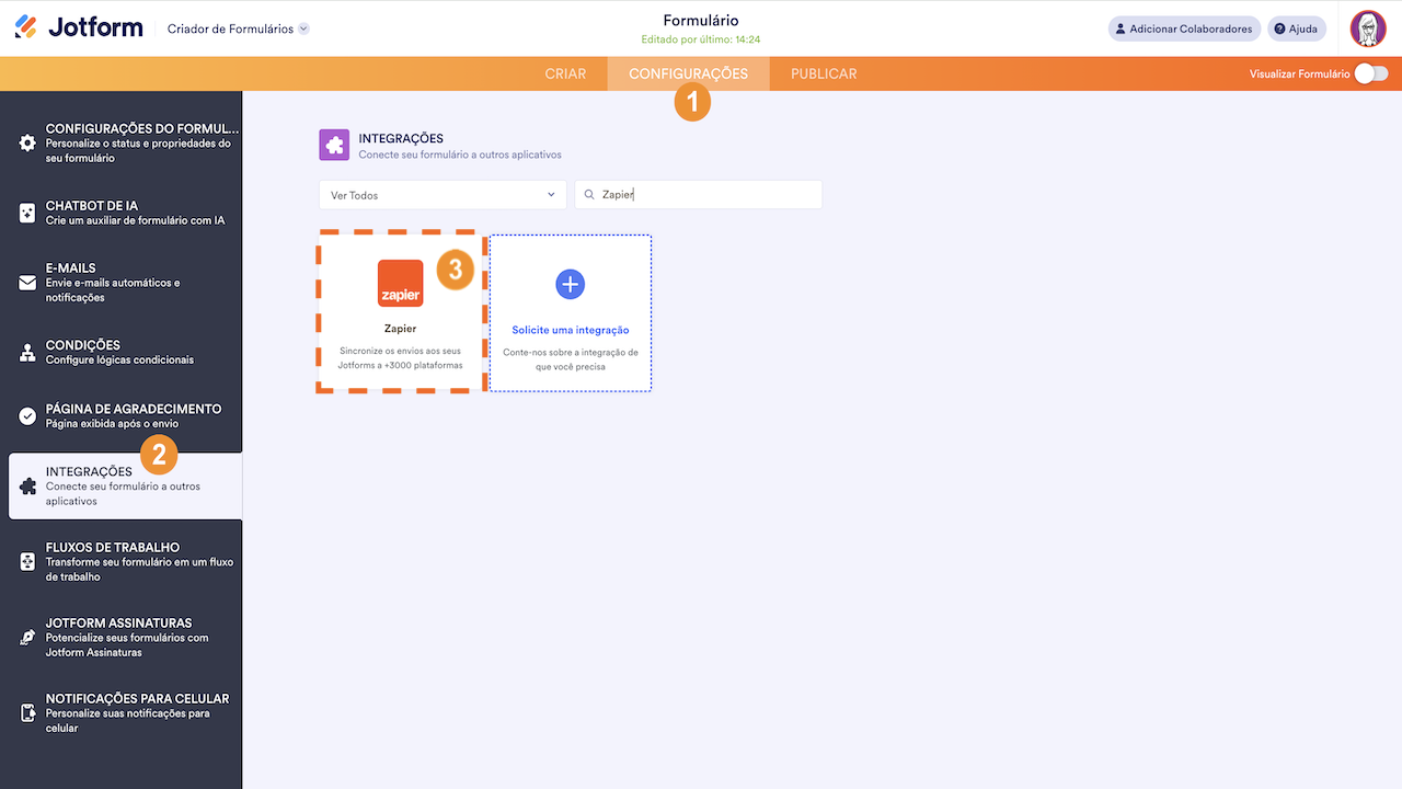 Integração ao Zapier