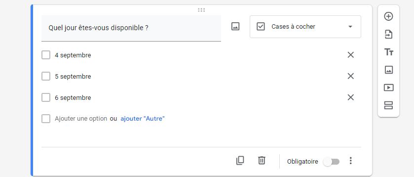 Comment configurer des options de dates dans un formulaire Google Forms - image 2