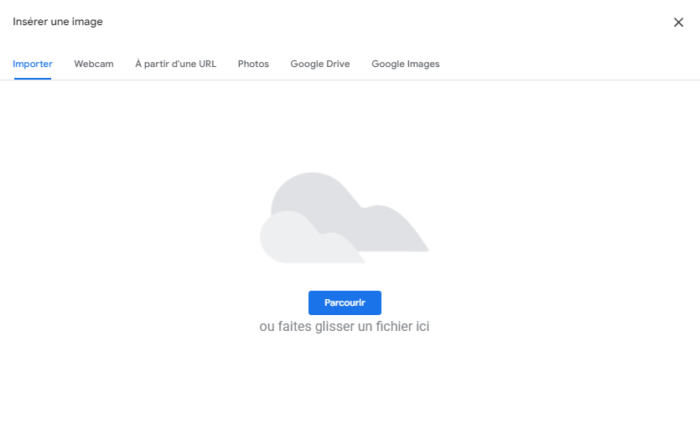 Capture d'écran de l'option de personnalisation des questions pour ajouter une image dans Google Forms