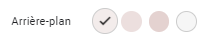 Capture d'écran des choix de couleur pour l'arrière-plan du formulaire de l'option Thème dans Google Forms
