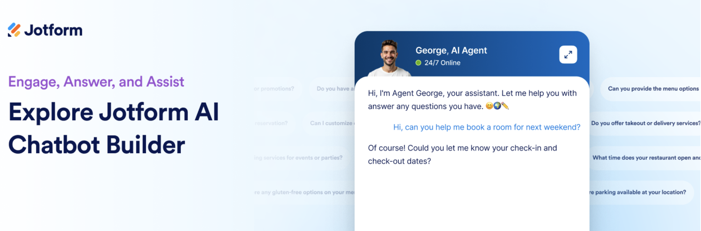 Jotform AI Chatbot WordPress AI plugin