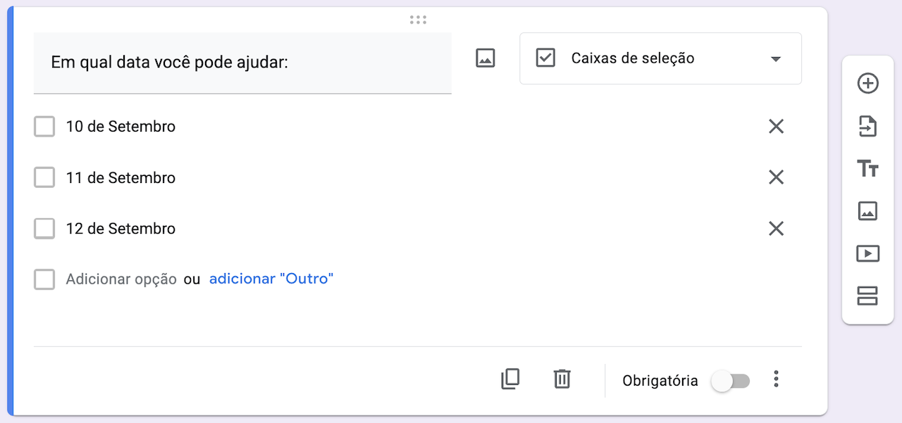 Opções para limitação de datas no Formulários Google Image-2