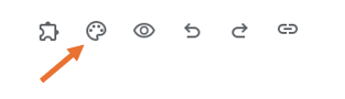 "Symbol für die Farbpalette von Google Formulare“