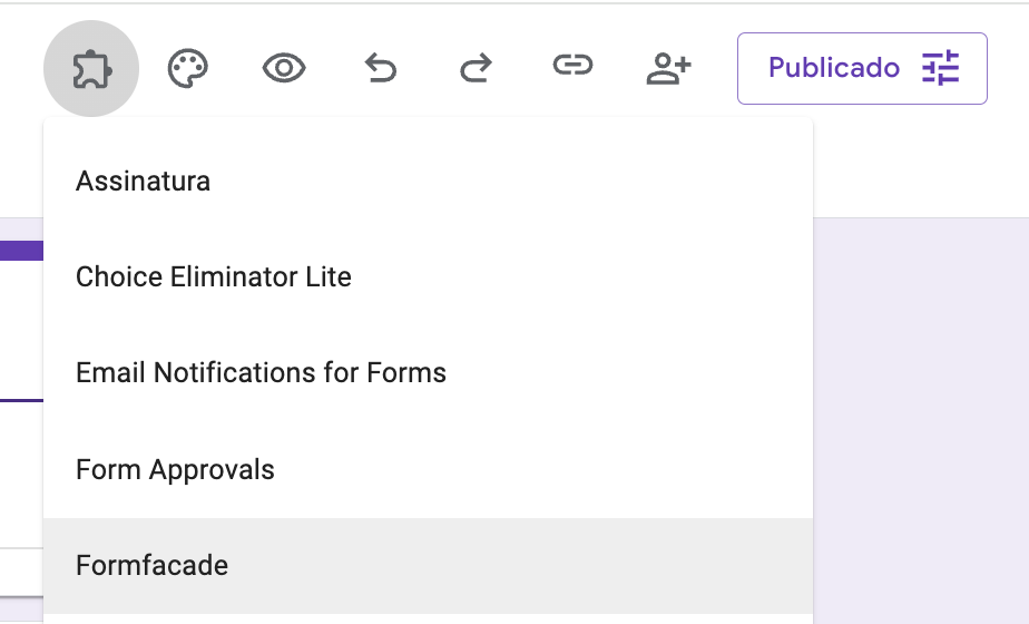 Complementos do Formulários Google