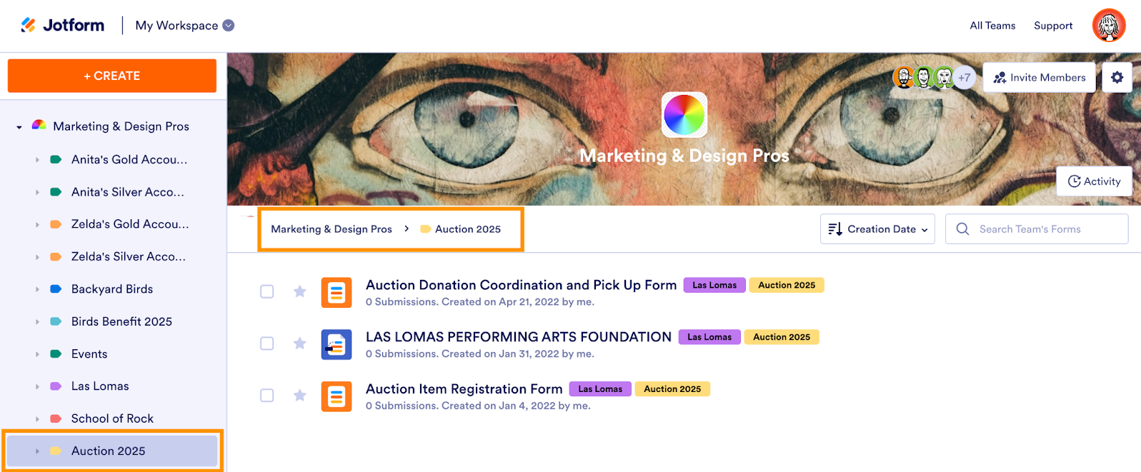 Displaying the labels in the breadcrumb structure on My Workspace page