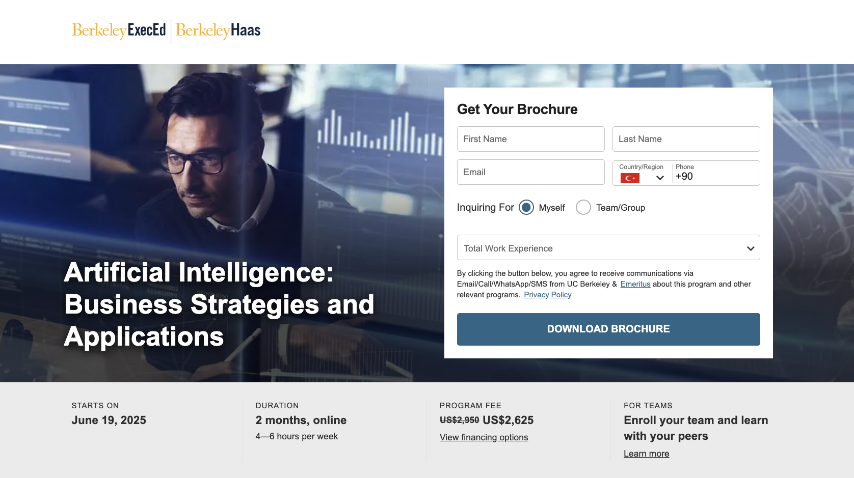 Artificial Intelligence: Business Strategies and Applications course on Berkeley Executive Education