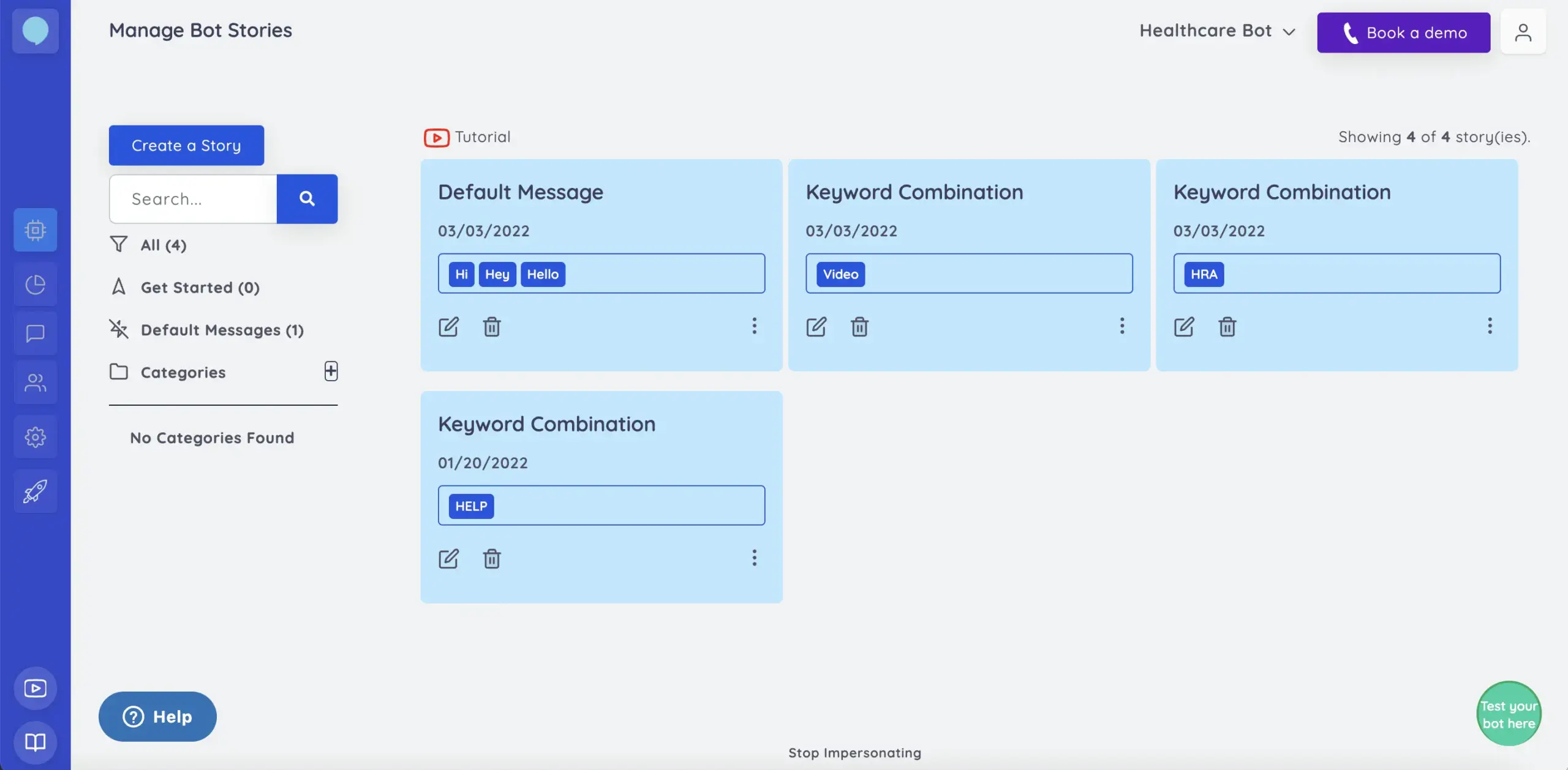 Botsify's user interface