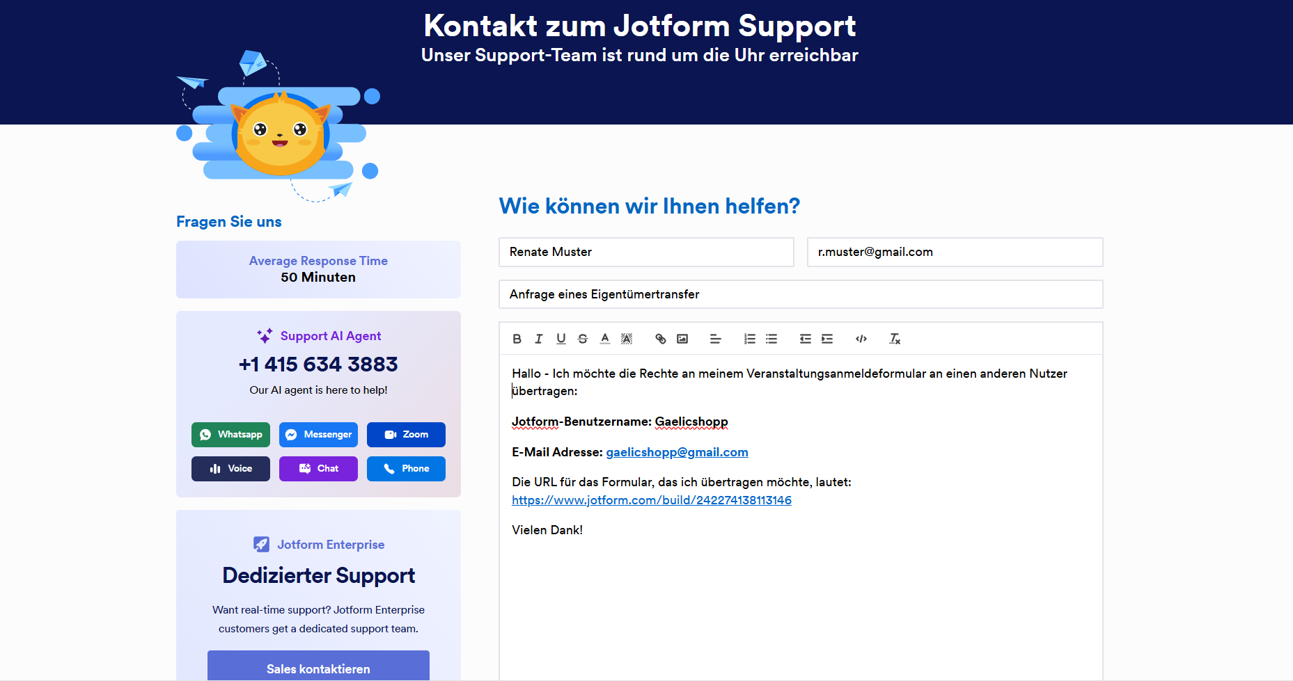Übertragung der Eigentümerschaft in einem Google Formular in 5 Minuten Image-1