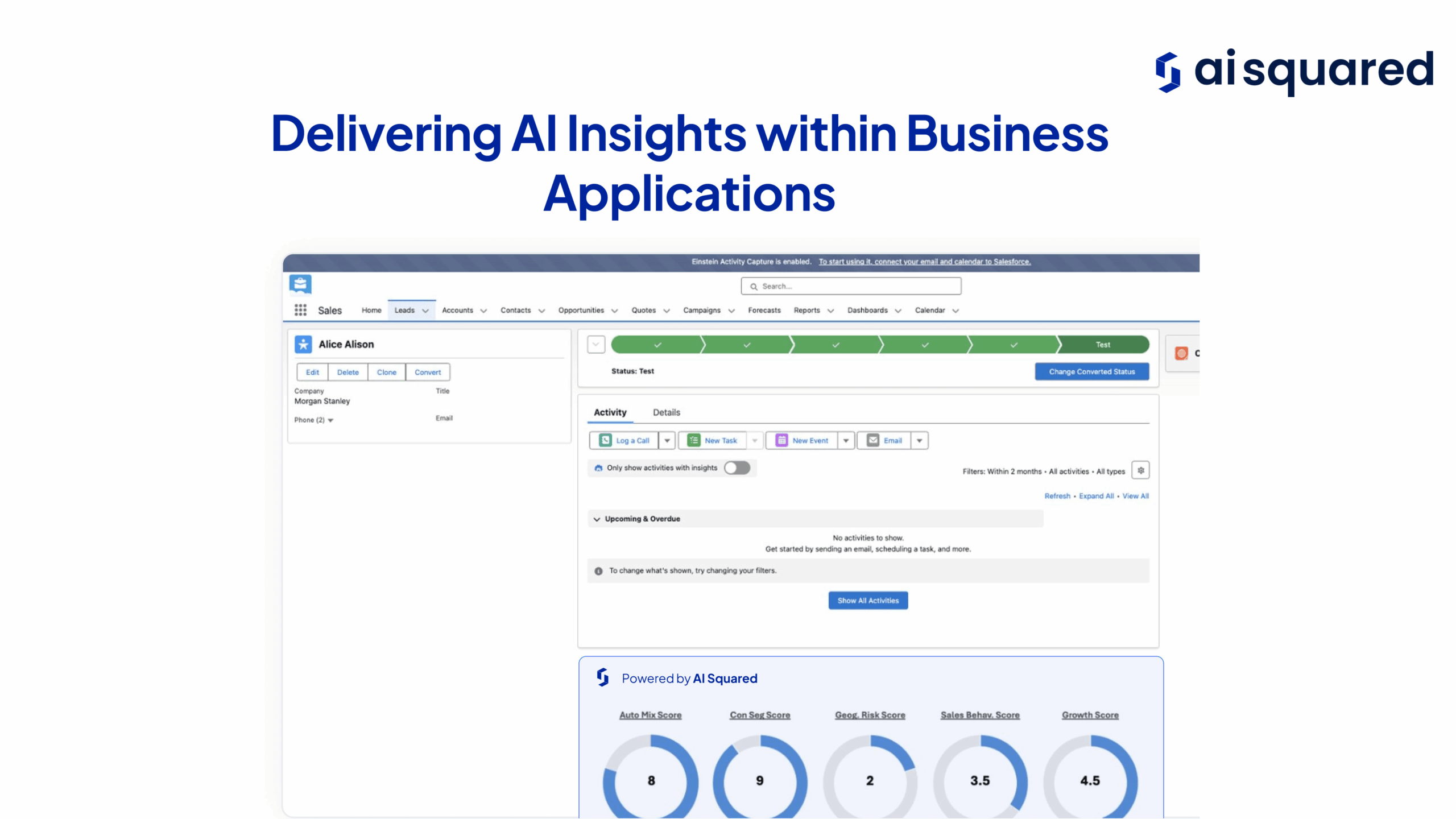 User Interface of AI Squared
