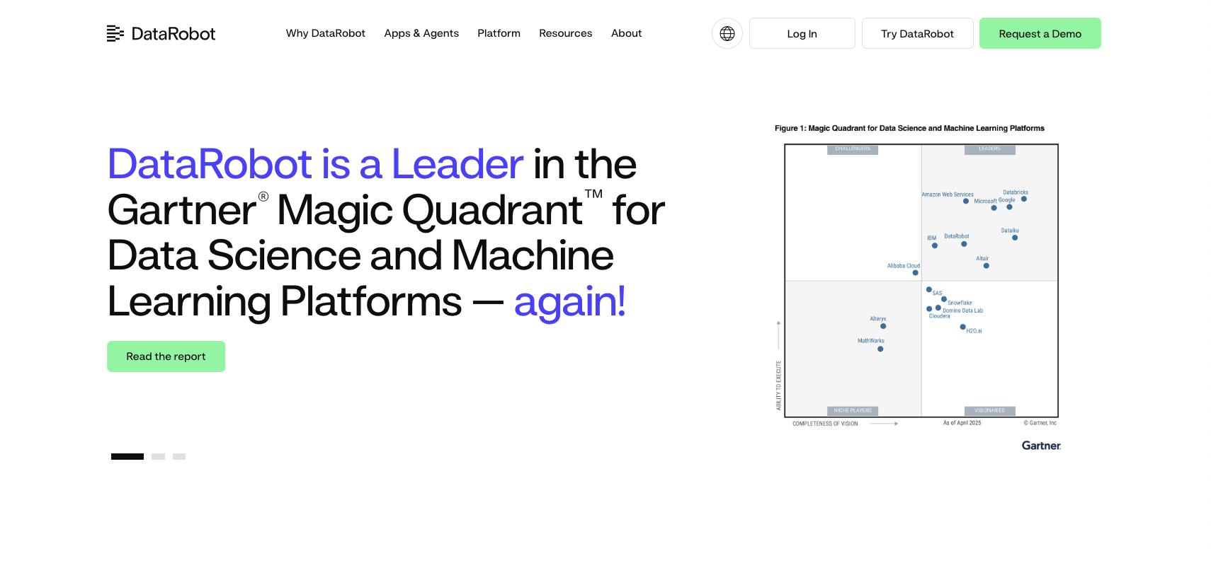 DataRobot Landing Page