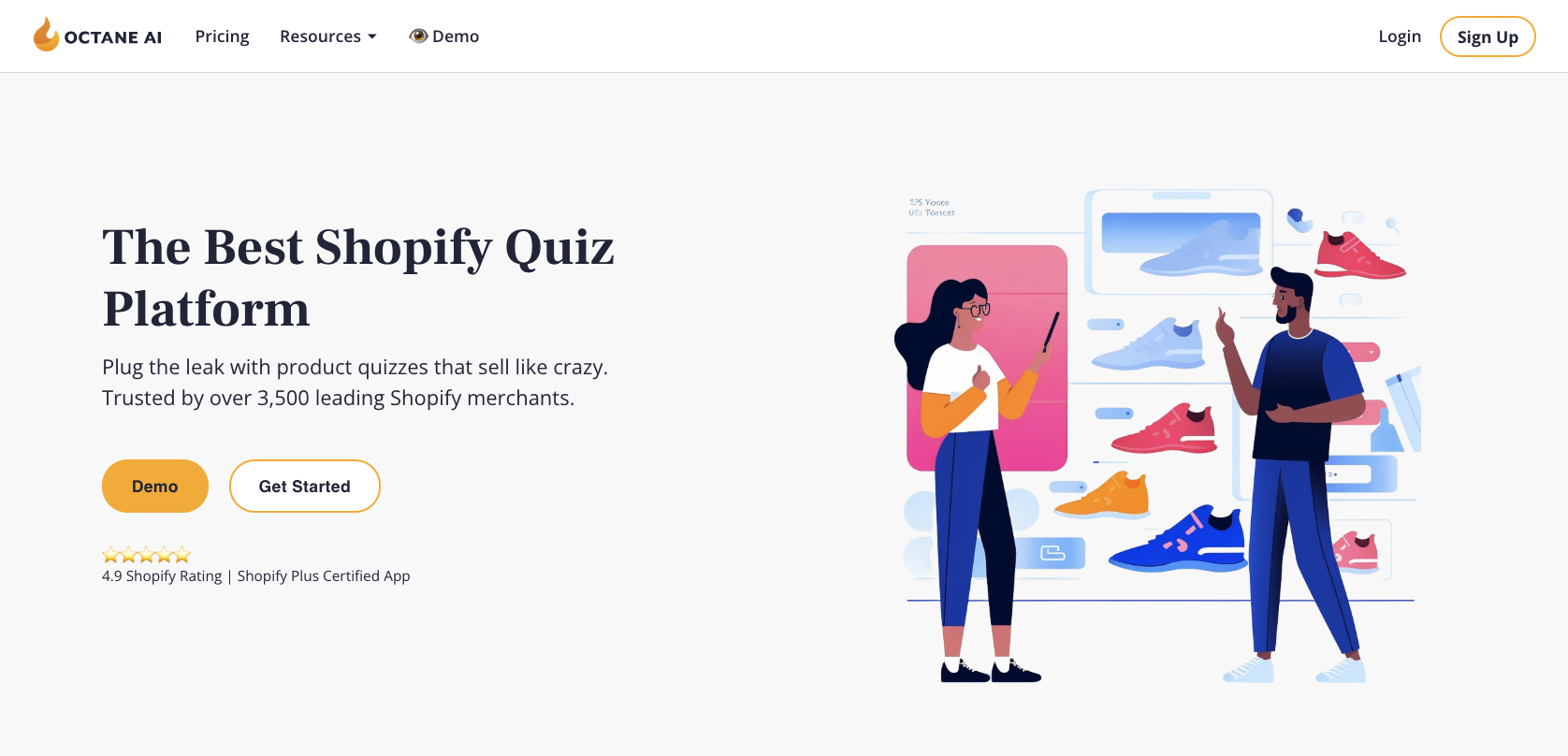 Octane AI Landing Page