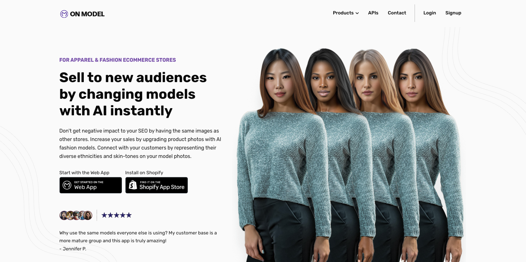 OnModel Landing Page