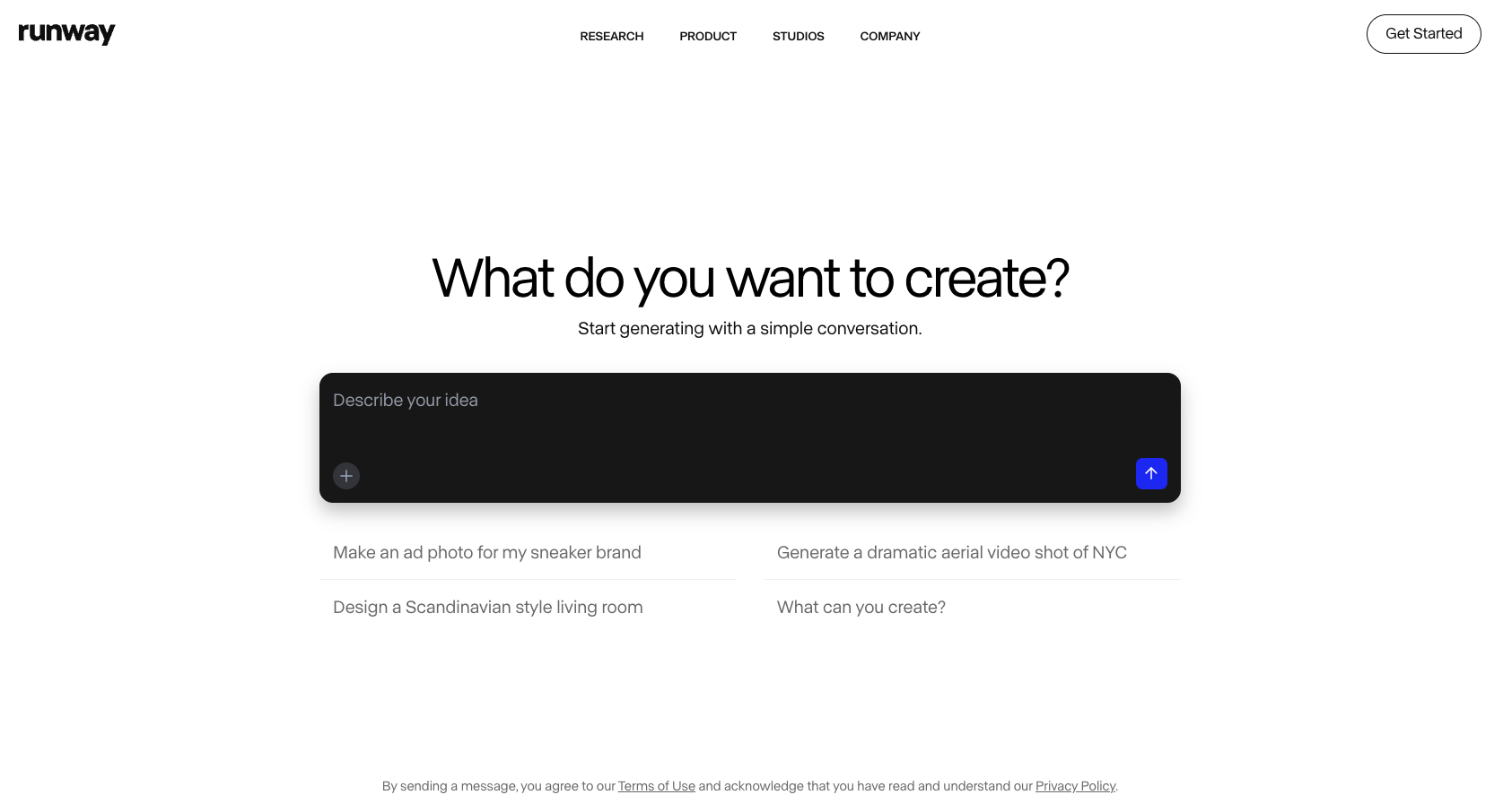 Runway Landing Page