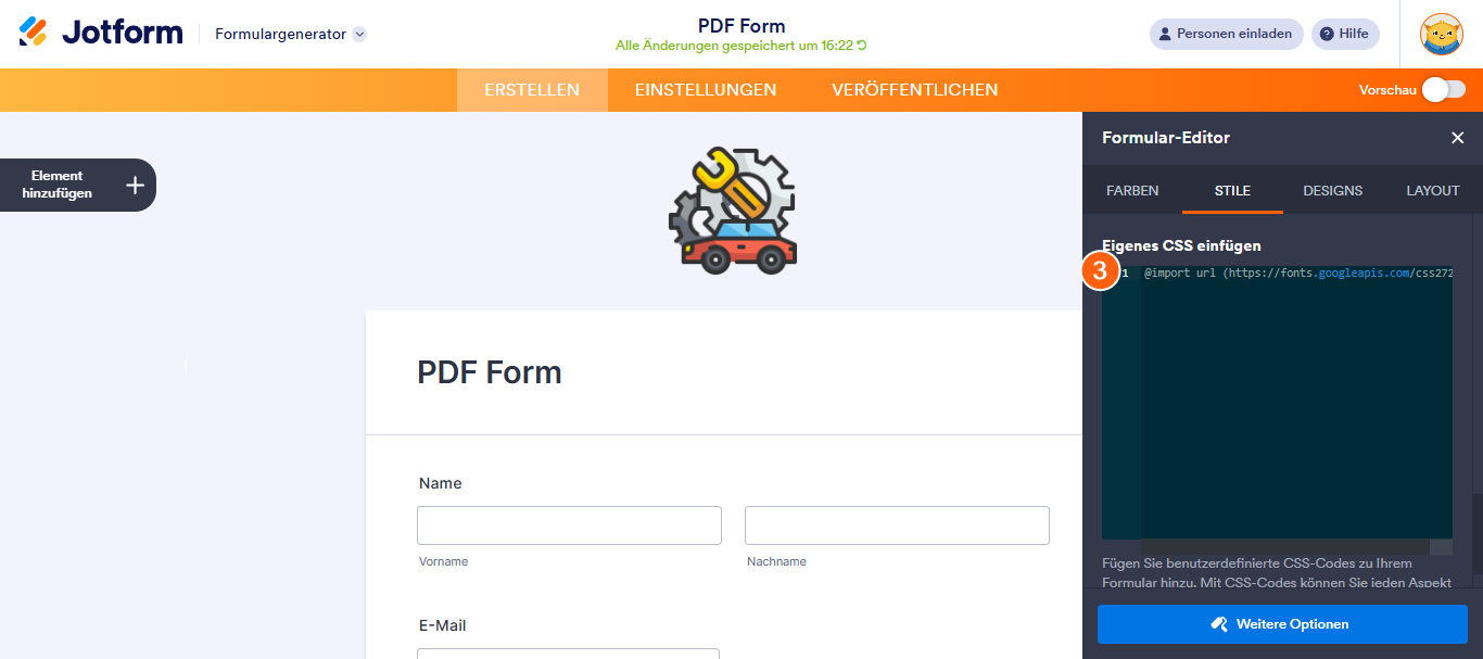 So verwenden Sie Google Fonts und benutzerdefinierte Schriftarten in Jotform Image-3