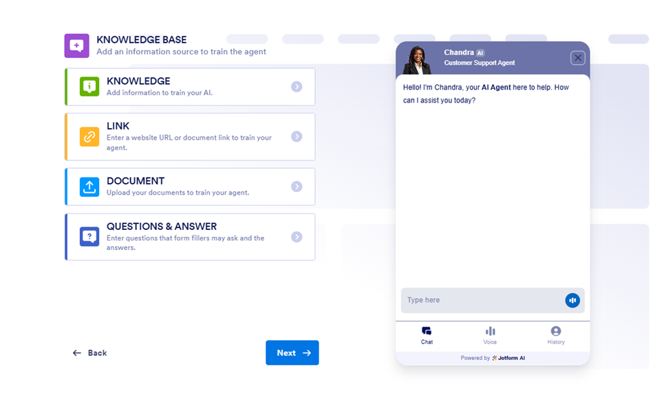 Chatbot Builder Knowledge Base