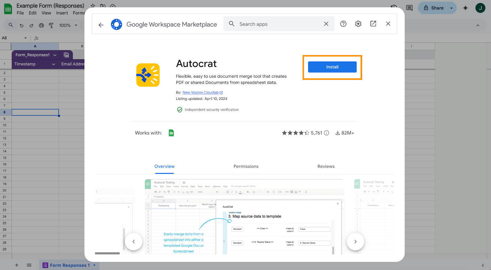 Google Forms Autocrat Add-On