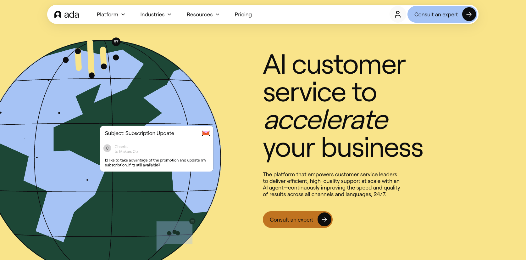 Ada Landing Page