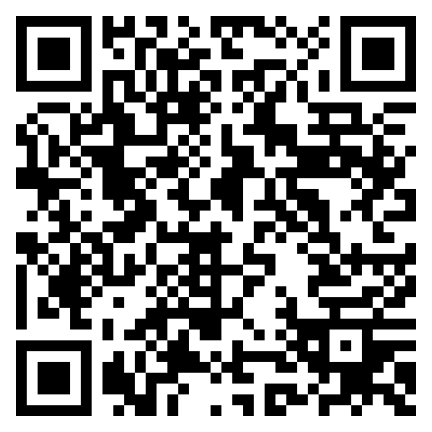 Görsel, beyaz bir zemin üzerindeki siyah karelerden oluşan bir QR kodudur