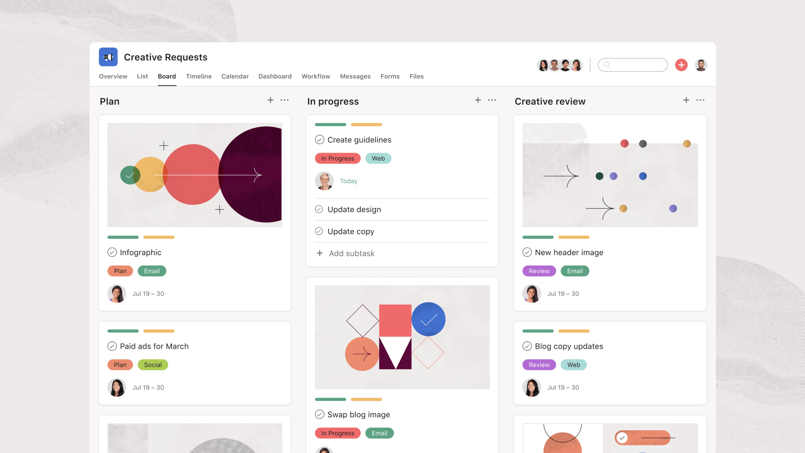 Asana Board View