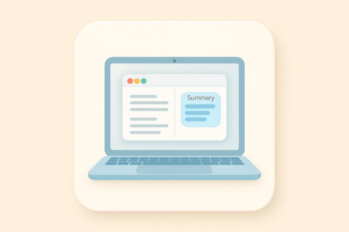 How to summarize an article on Mac