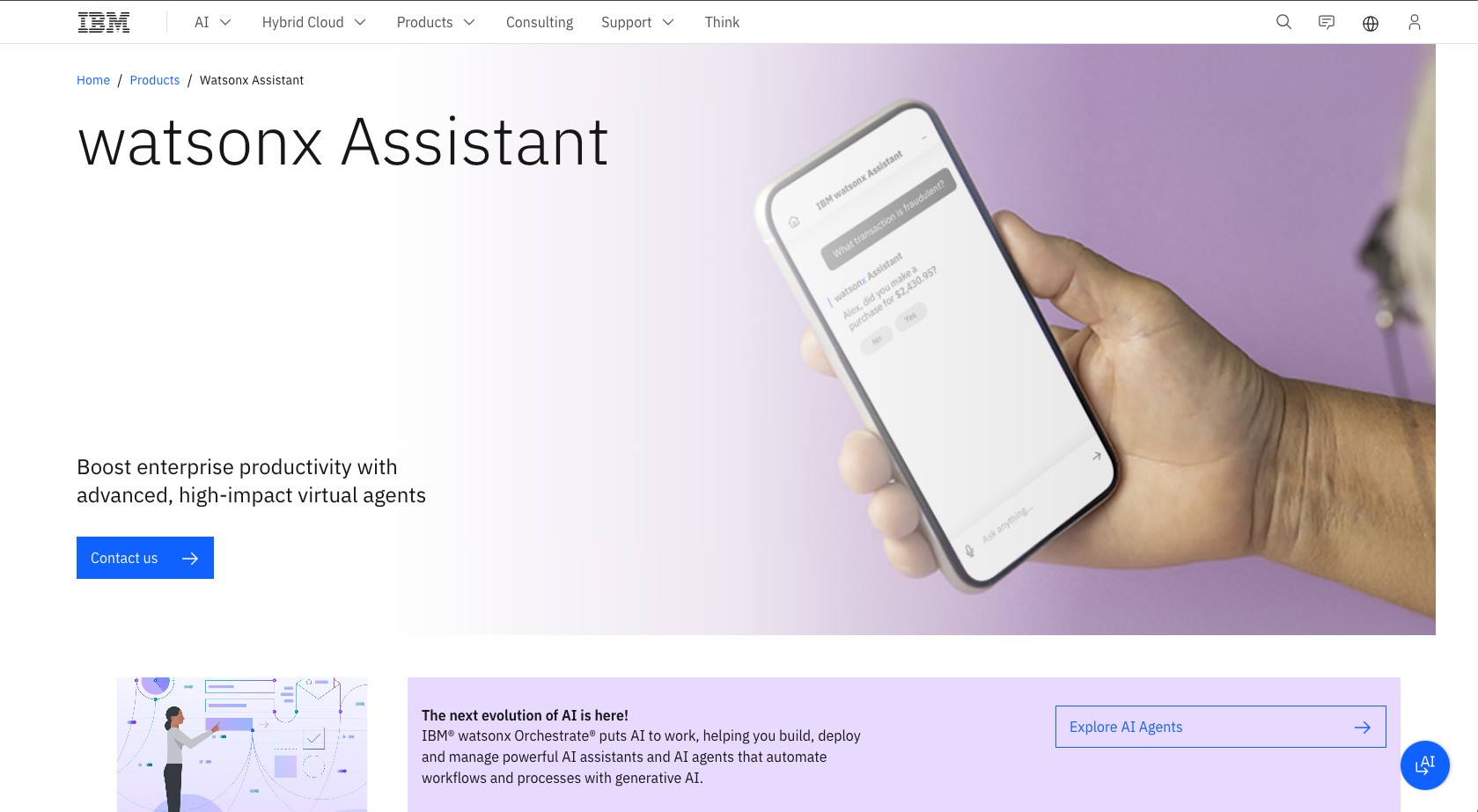 IBM watsonx Landing