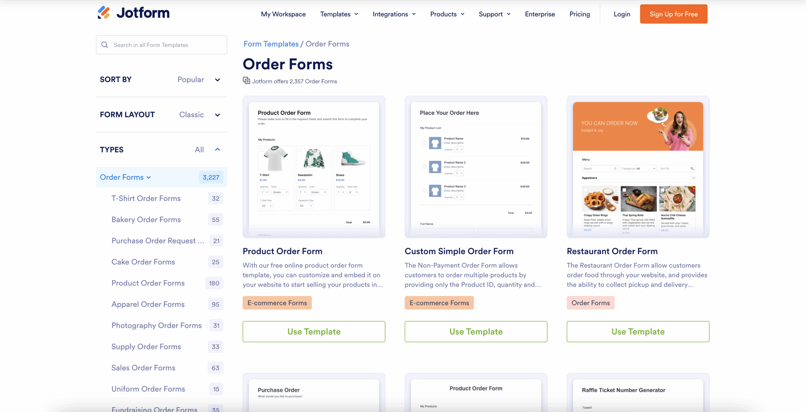 Jotform Order Form Templates