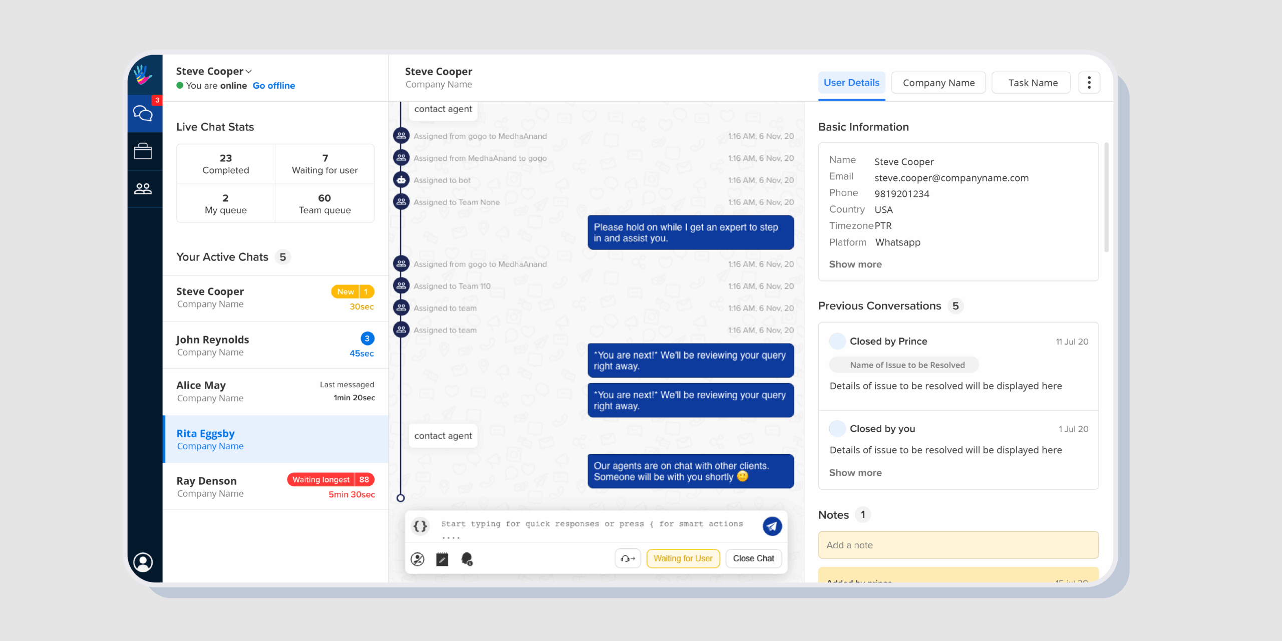 Haptik Menu