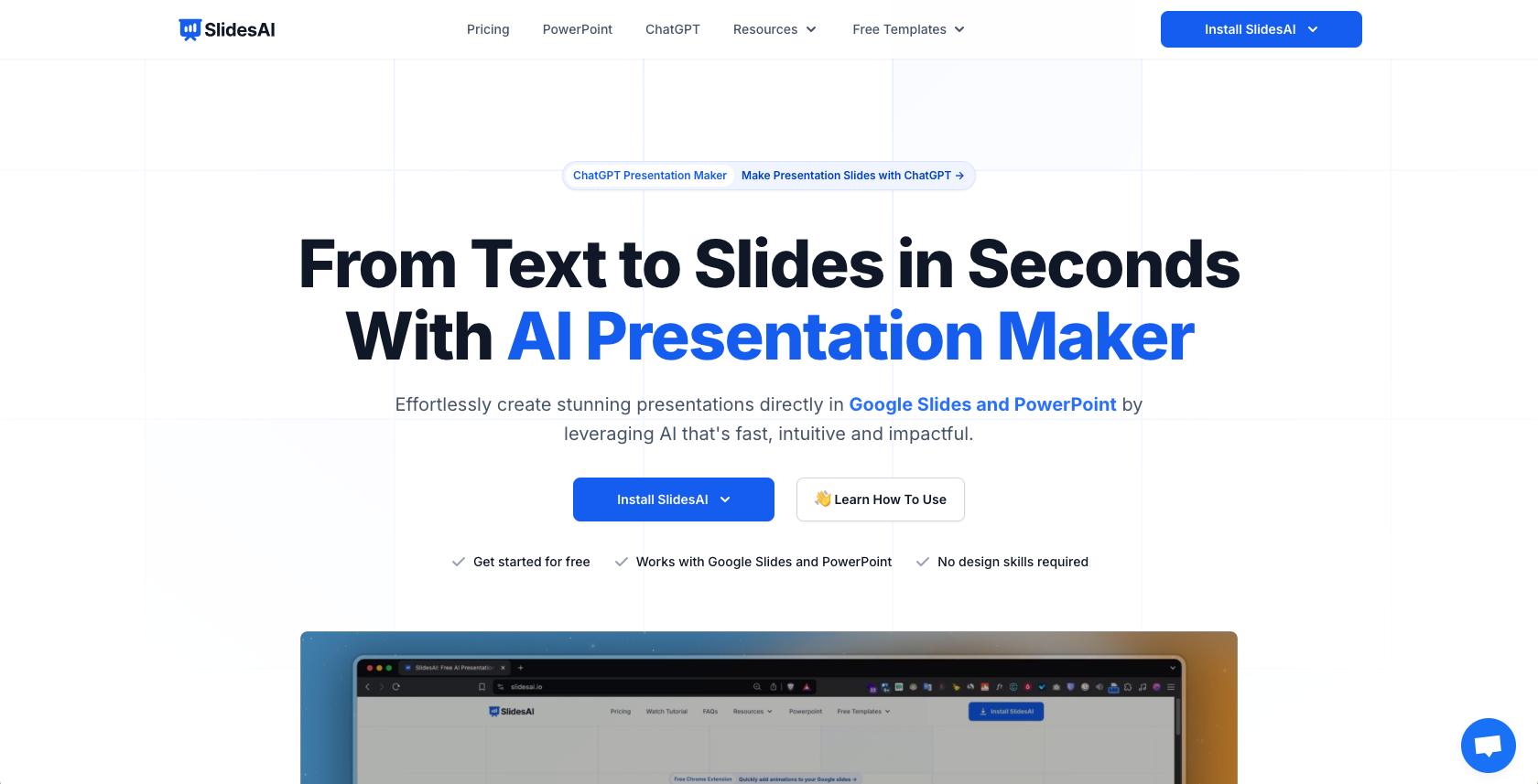 SlidesAI Landing