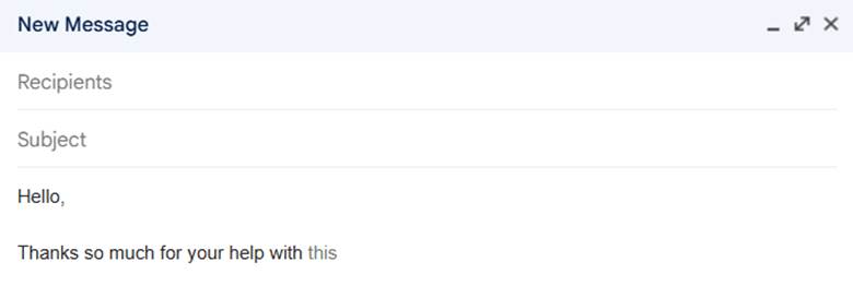 Mail Message Intro