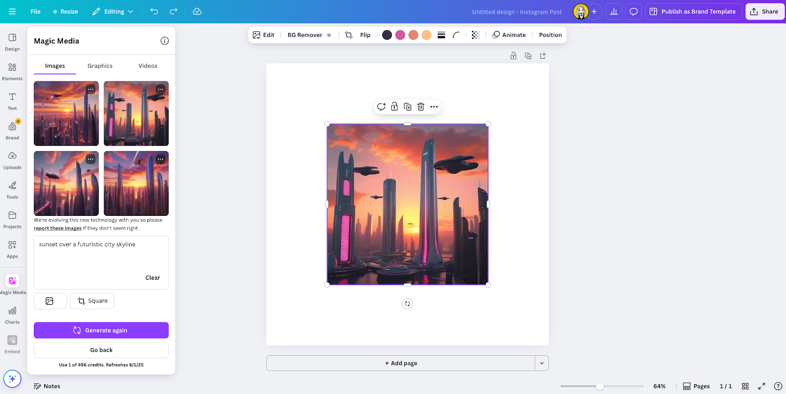 Canva AI Image Generation