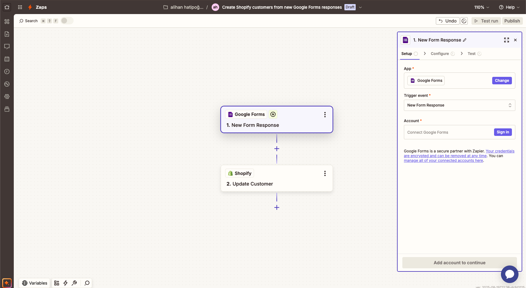 Zapier Google Forms Options