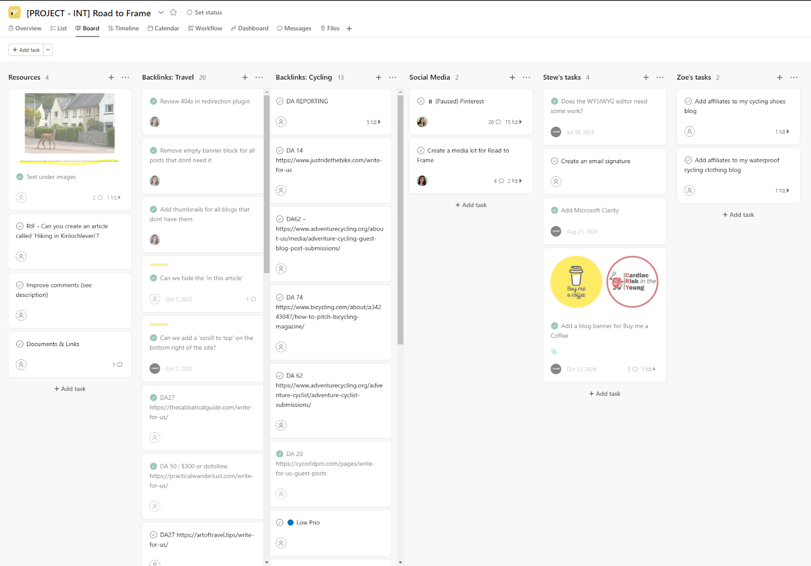 Asana AI Board