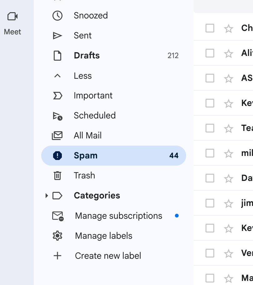 Spam Filtering