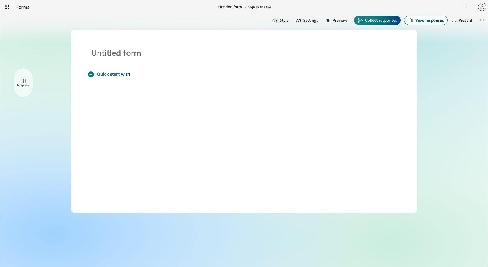 Microsoft Form Builder