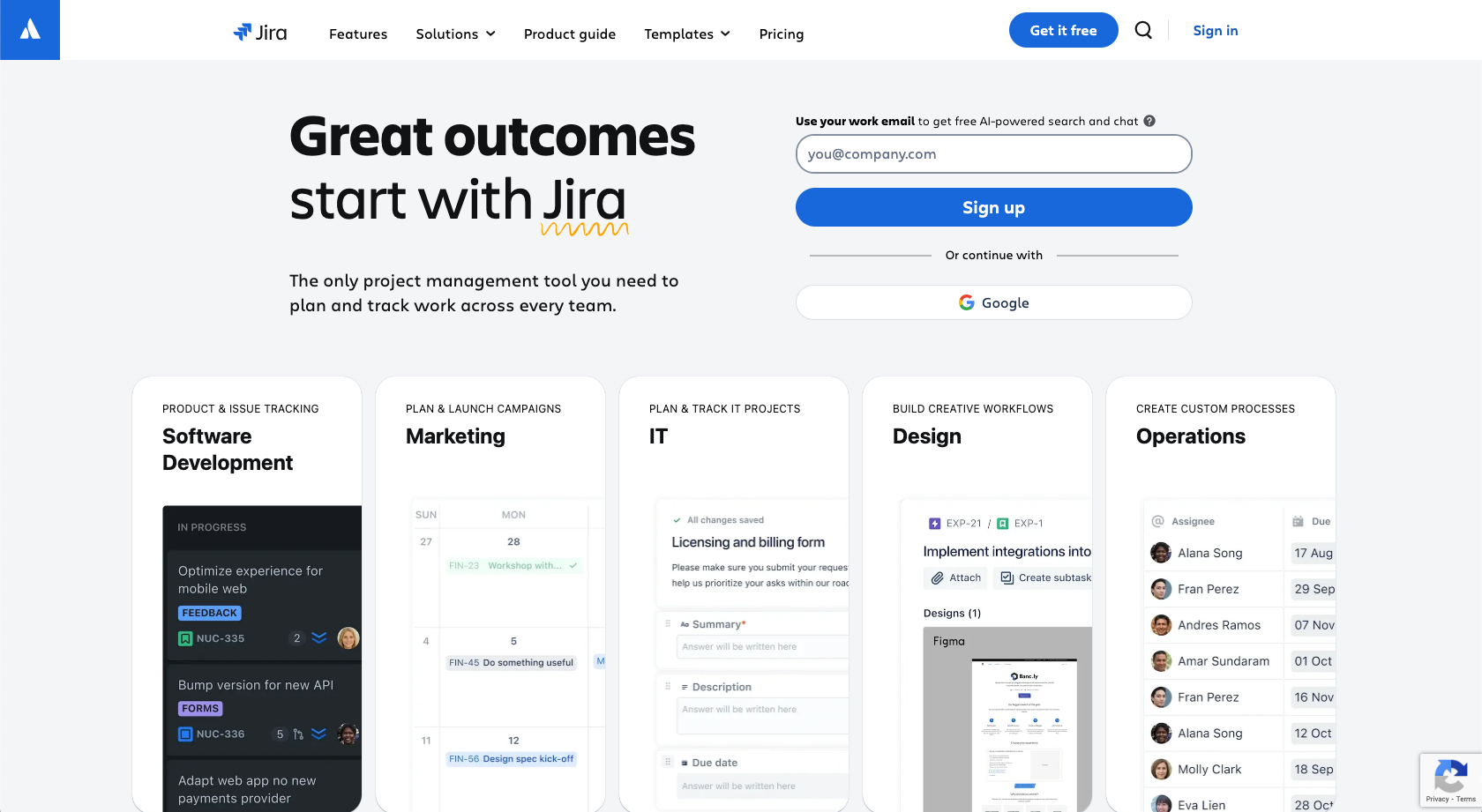 Jira Landing