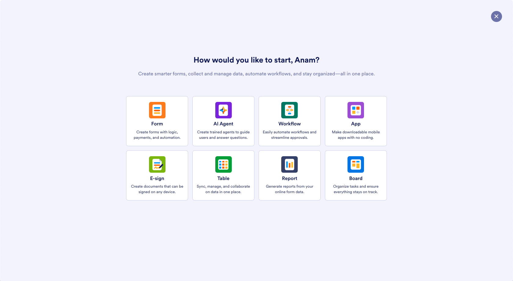 My Workspace Asset Picker