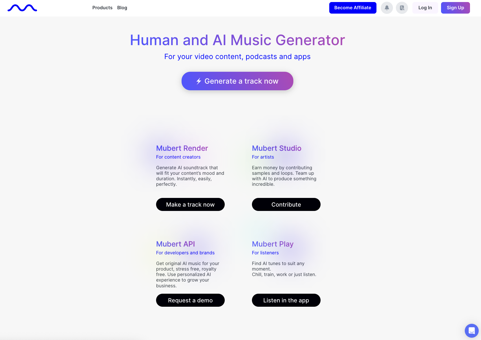 Bild Mubert KI-Musikgenerator