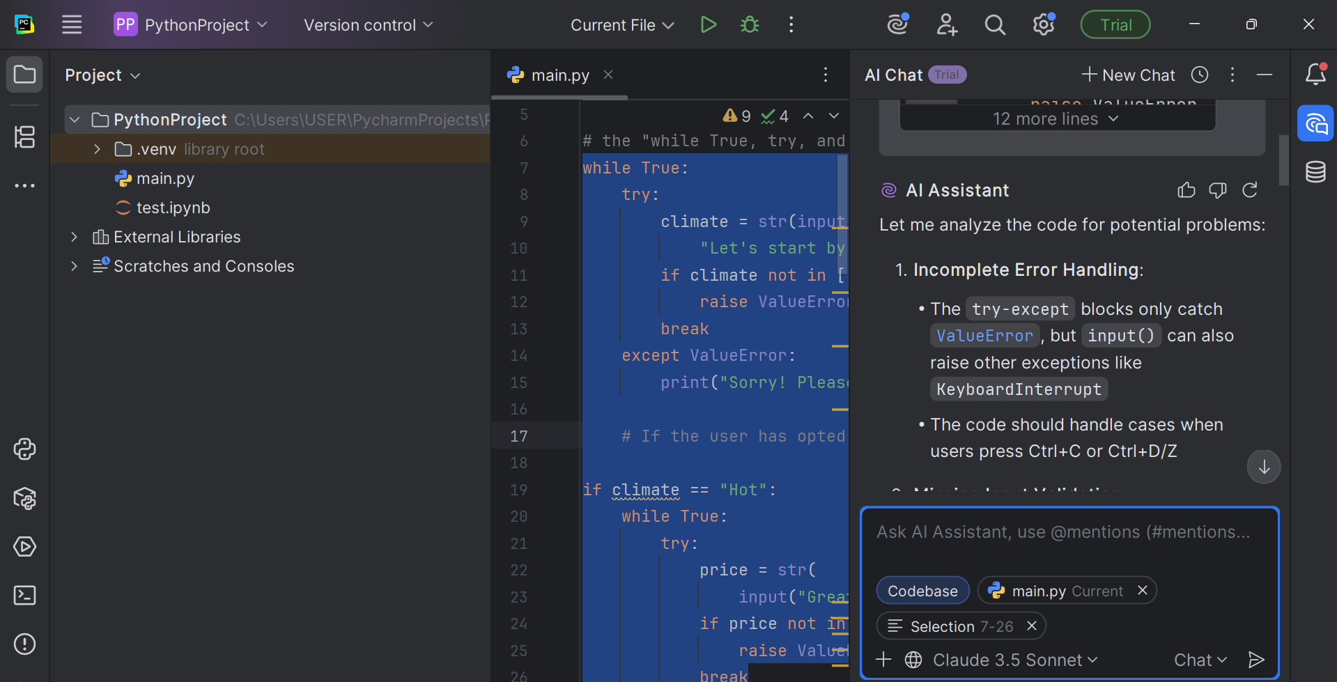 PyCharm Code Generator