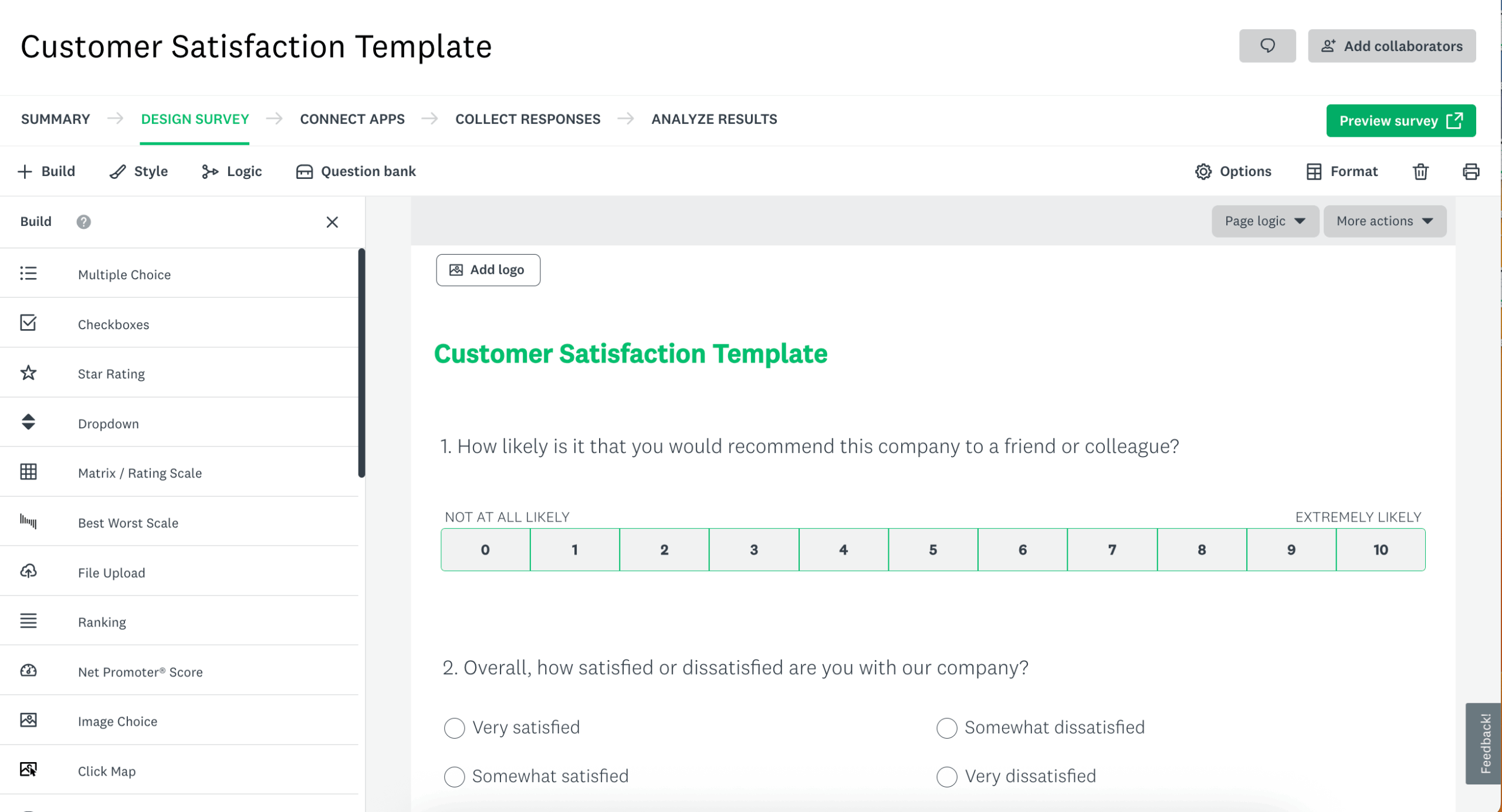 SurveyMonkey Form Designer