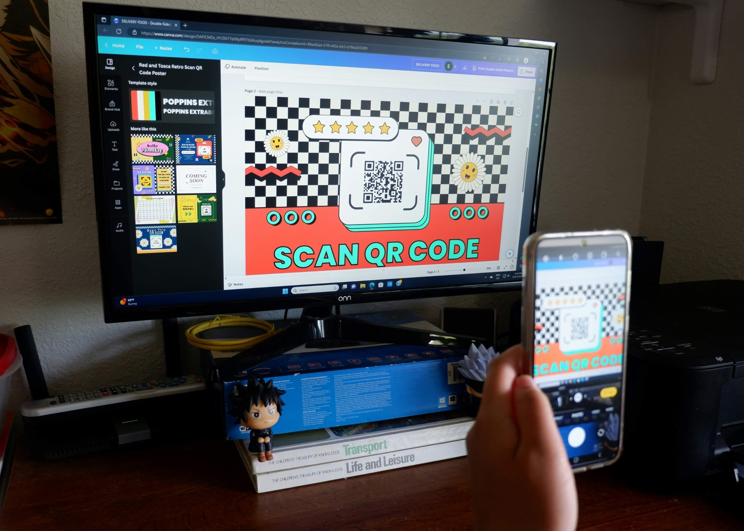 create qr code with canva