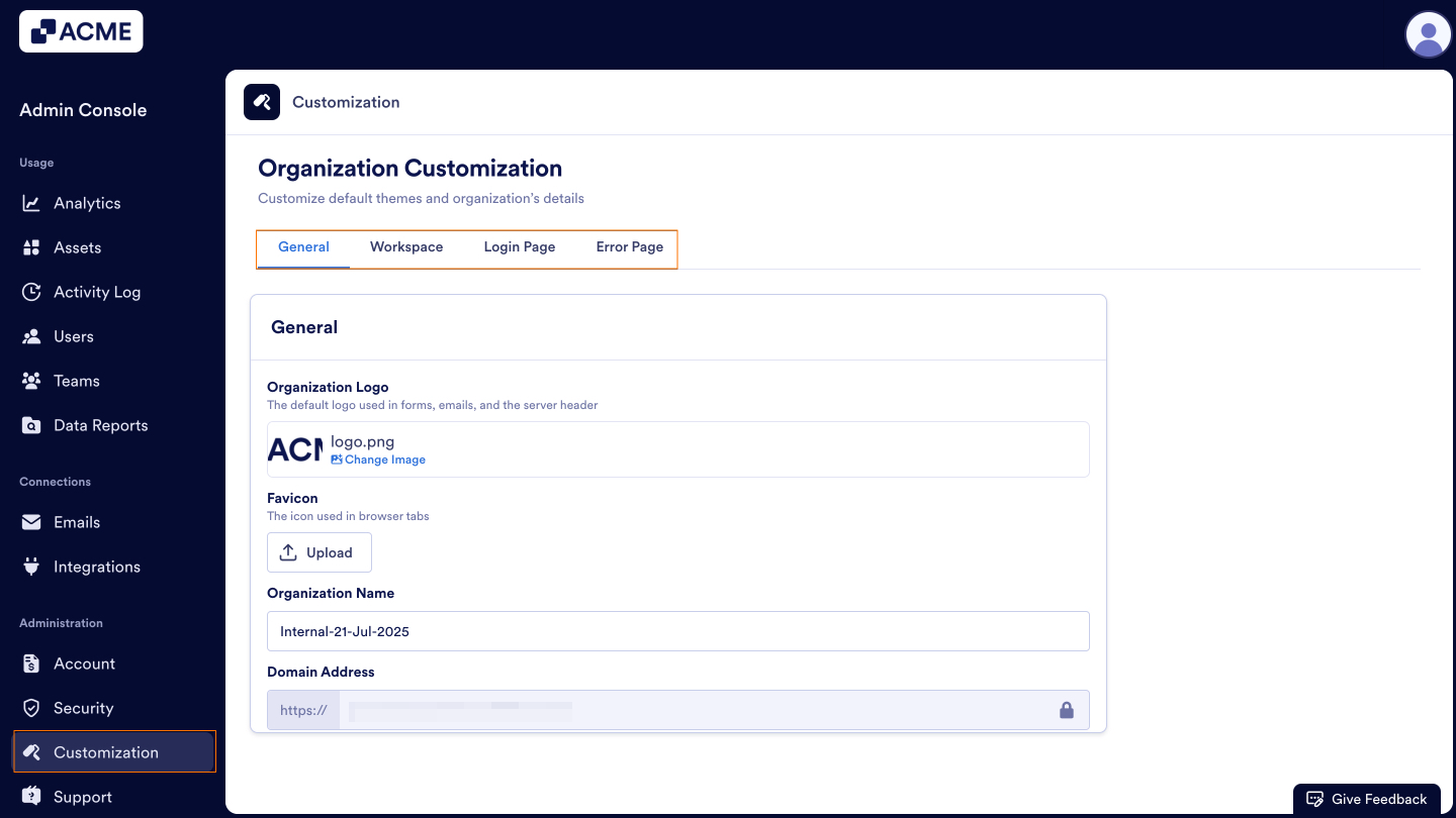 How to Customize Organization-wide Settings in the Admin Console Image-1