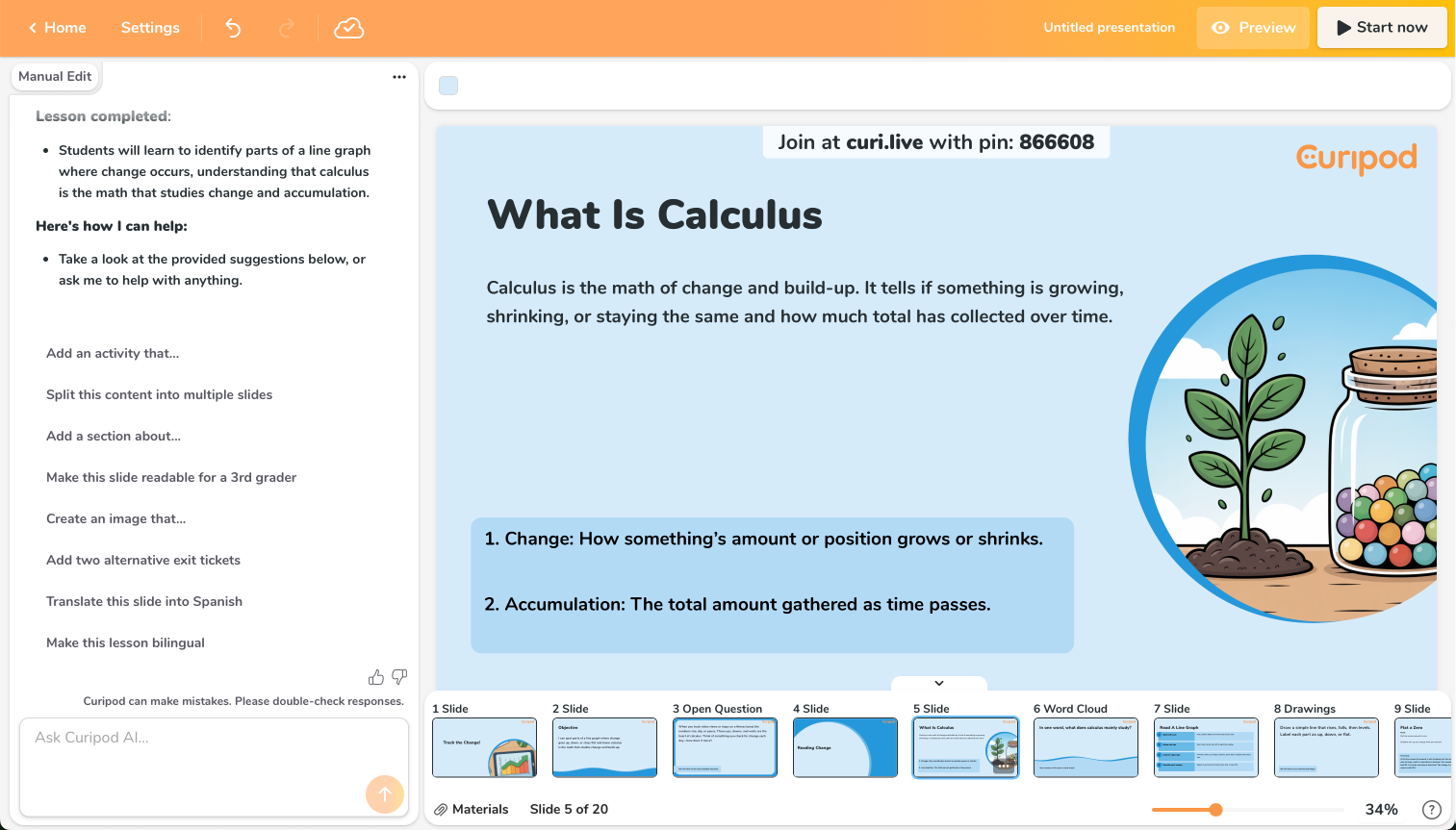 Curipod Slide Preview
