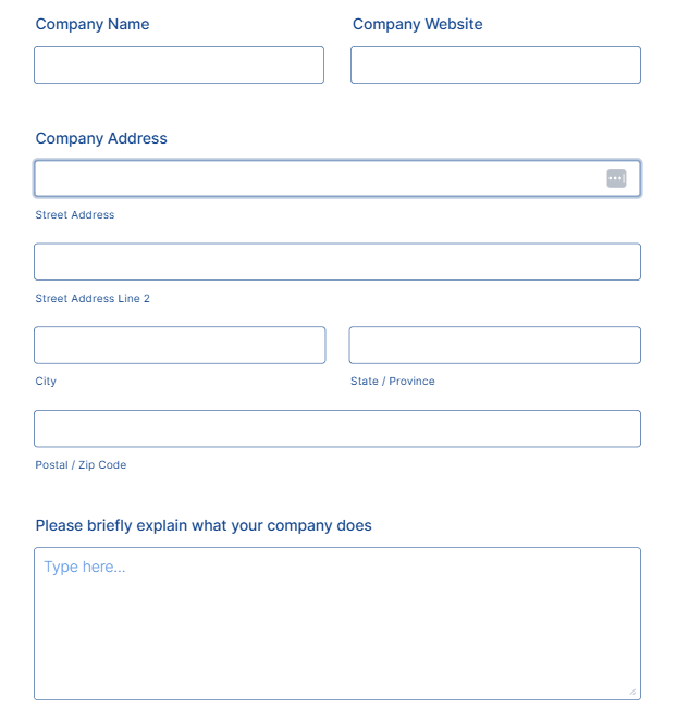 Business Background Section