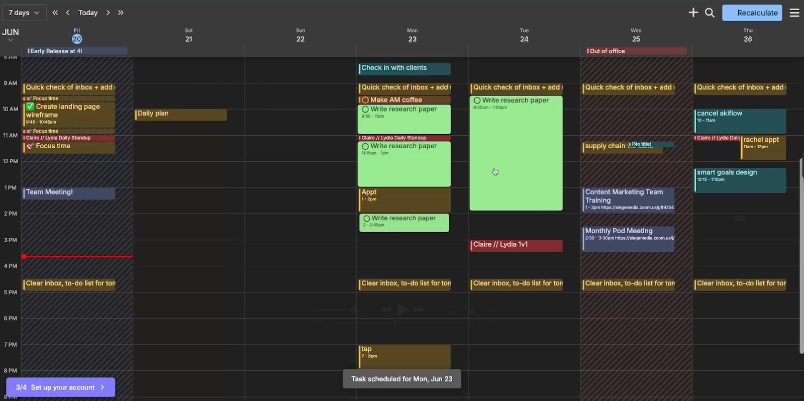 FlowSavvy Calendar 