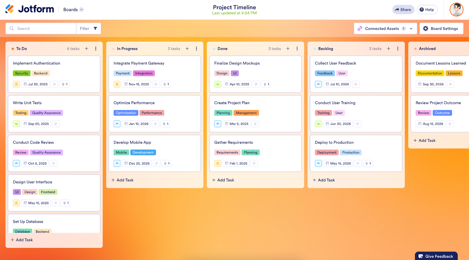 Jotform Boards