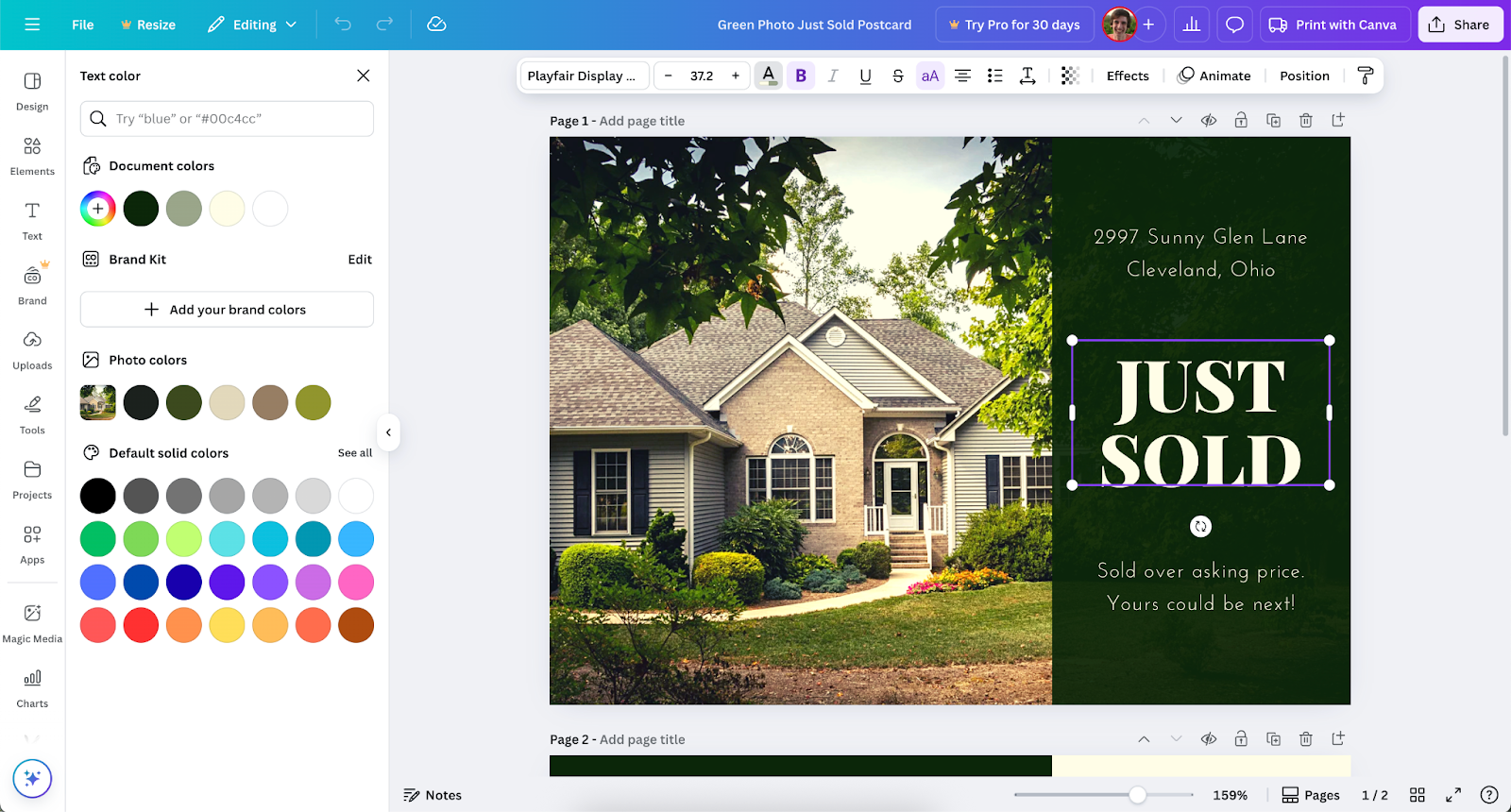 Canva’s interface simplifies design tasks
