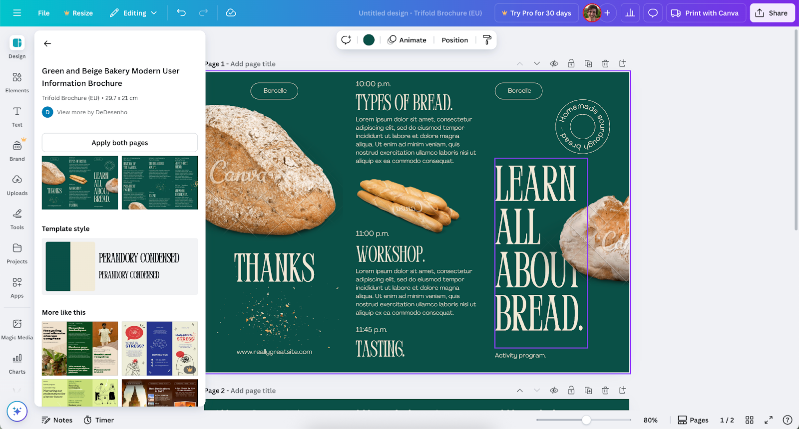Canva’s templates and simple interface make it easy for anyone to design