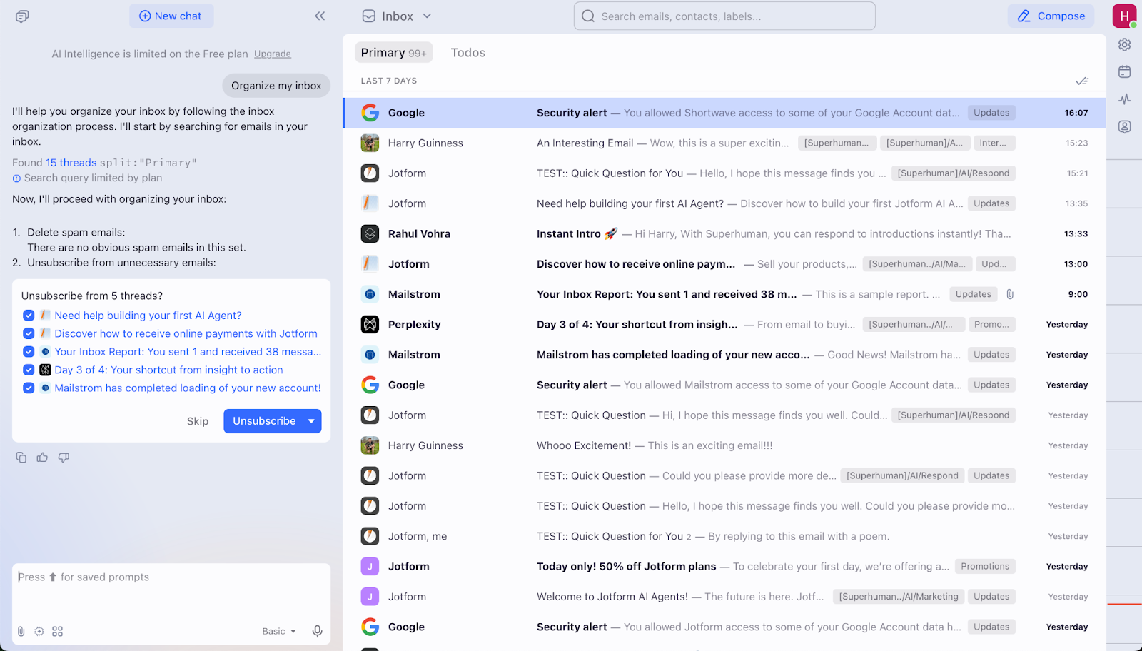 Shortwave AI Email Assistant