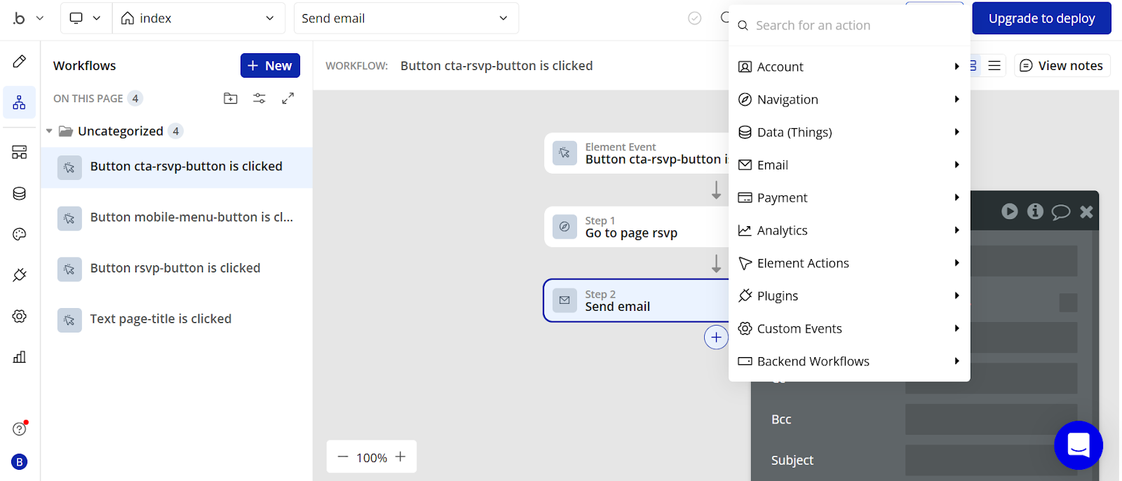 Bubble User Interface