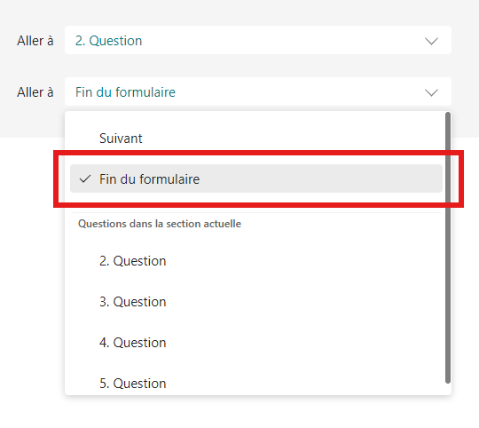 Image d’un écran d’ordinateur avec un menu déroulant affiché